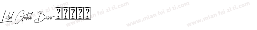 Labil Grotesk Basic字体转换